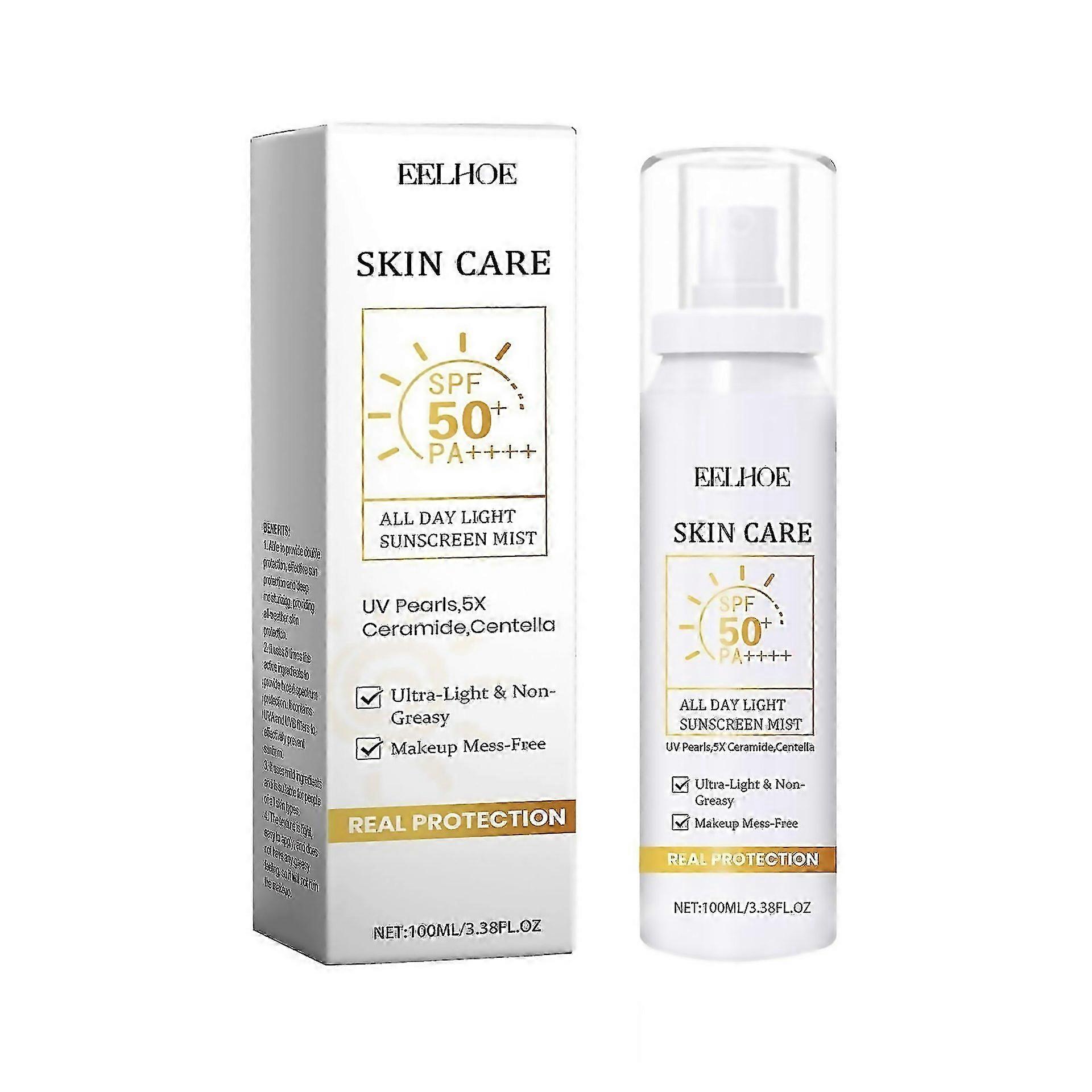 For All Day Light Hydrating Sunscreen Mist With Spf 30 Pearl Centella Extract Deep Moisture Antioxid