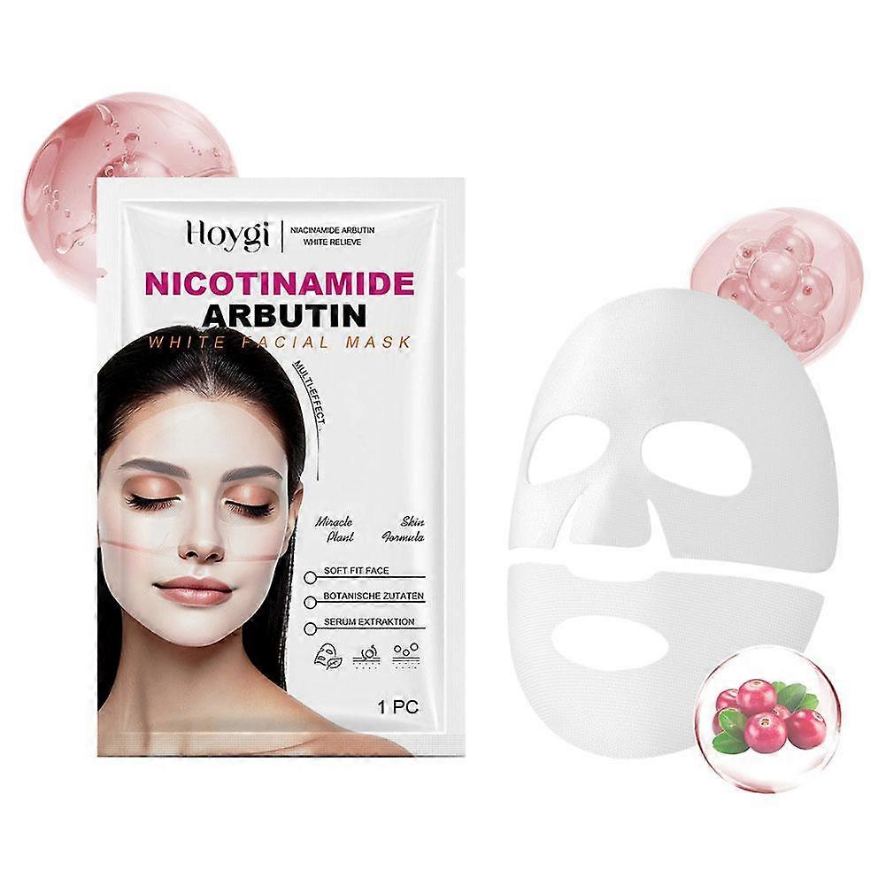 Hydrating Facial Mask 1pc Intensive Moisturizing Plumping Natural Plant Extract Thin Invisible For All Skin Types Travel Friendly