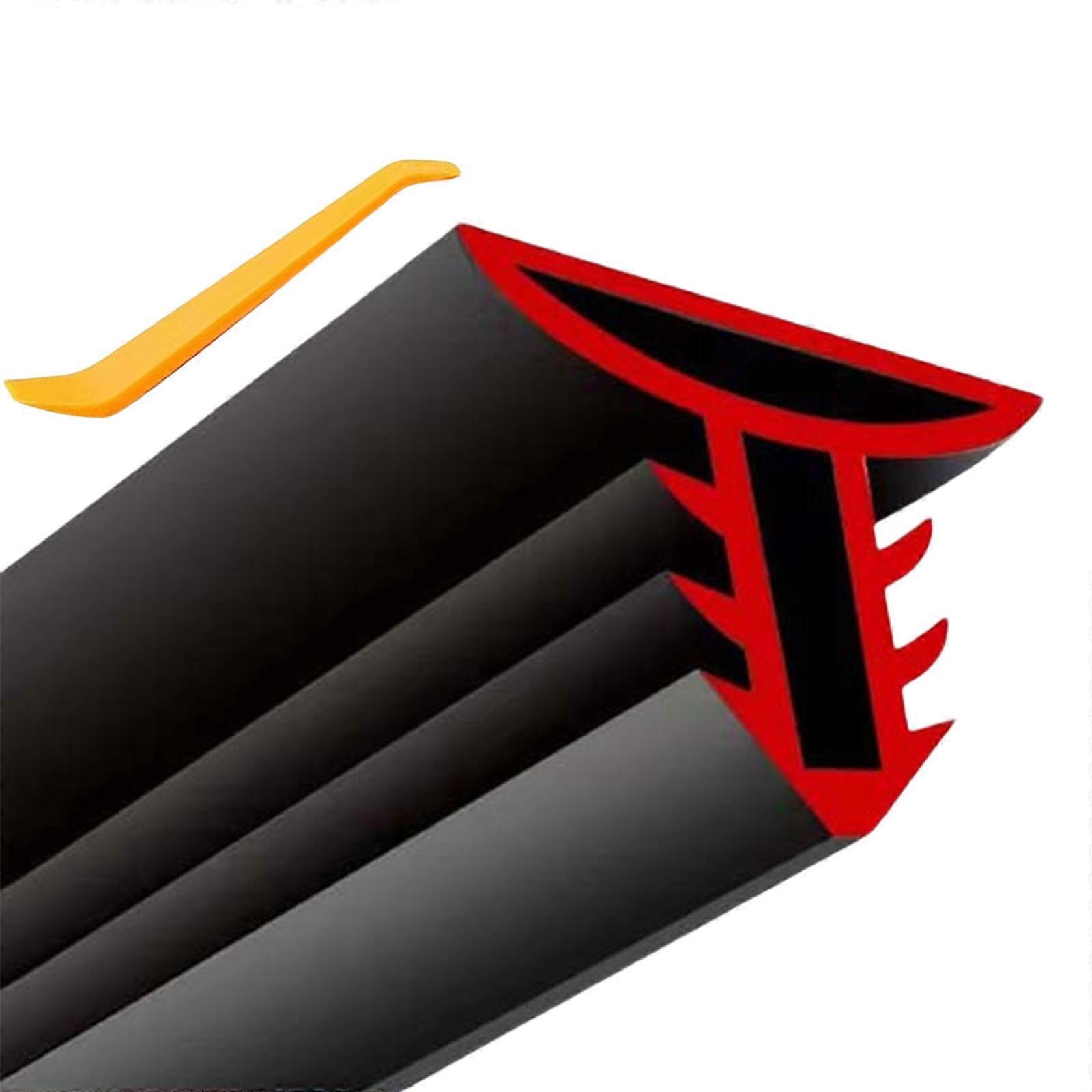 Rubber Seal Protector Guard Strips,Car Rubber Seal Protector Guard Strips,Dustproof Seal Strips for Dashboard Windshield Multicolor