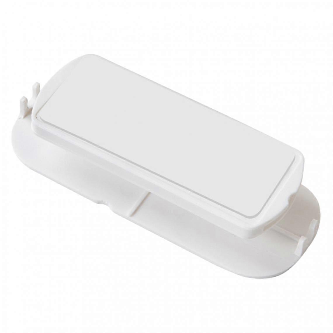 Self Adhesive Power Strip Holder Wall Mount Plug-in Socket Fixer White