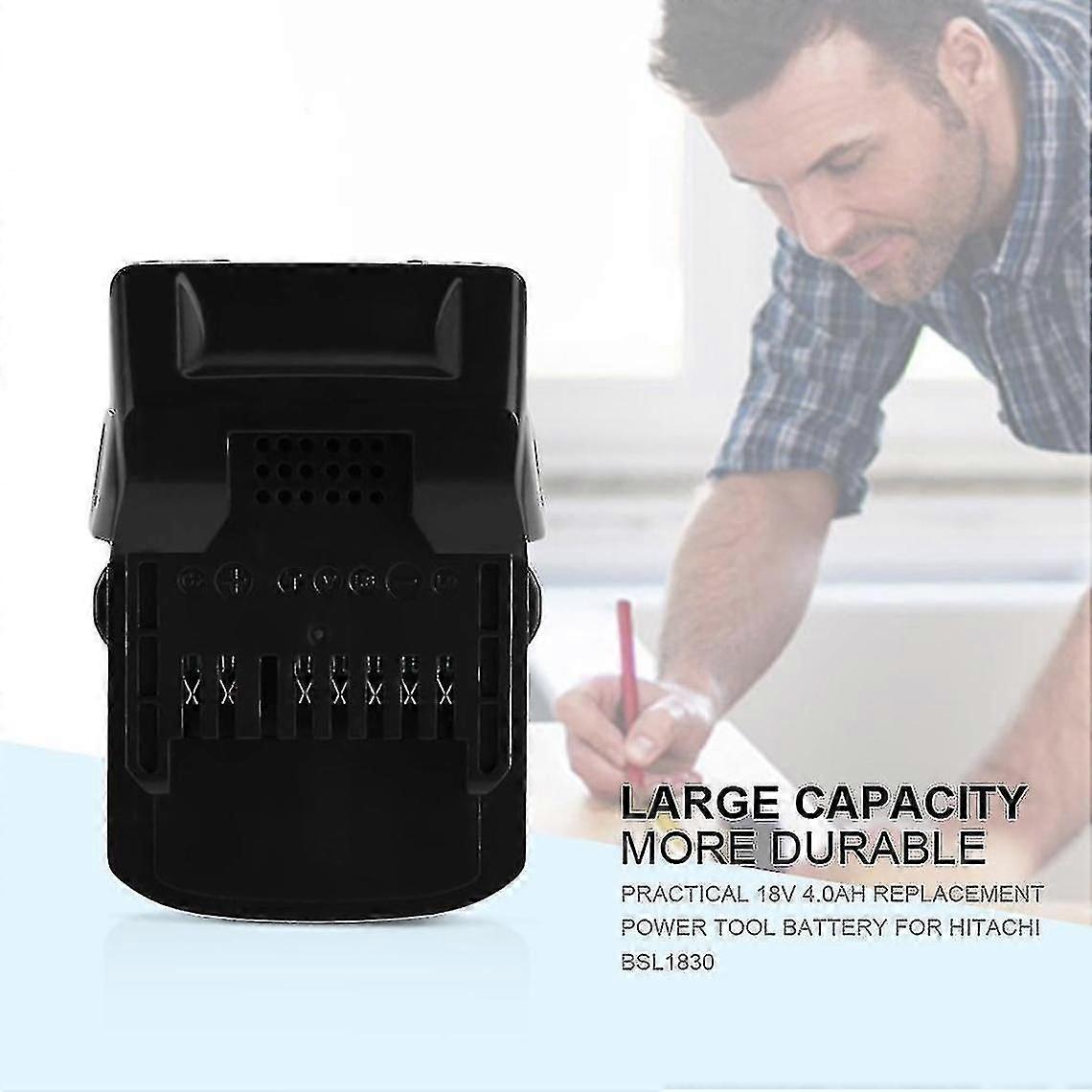 Practical 18v 4.0h Replacement Power Tool Battery For Hitachi Bsl1830