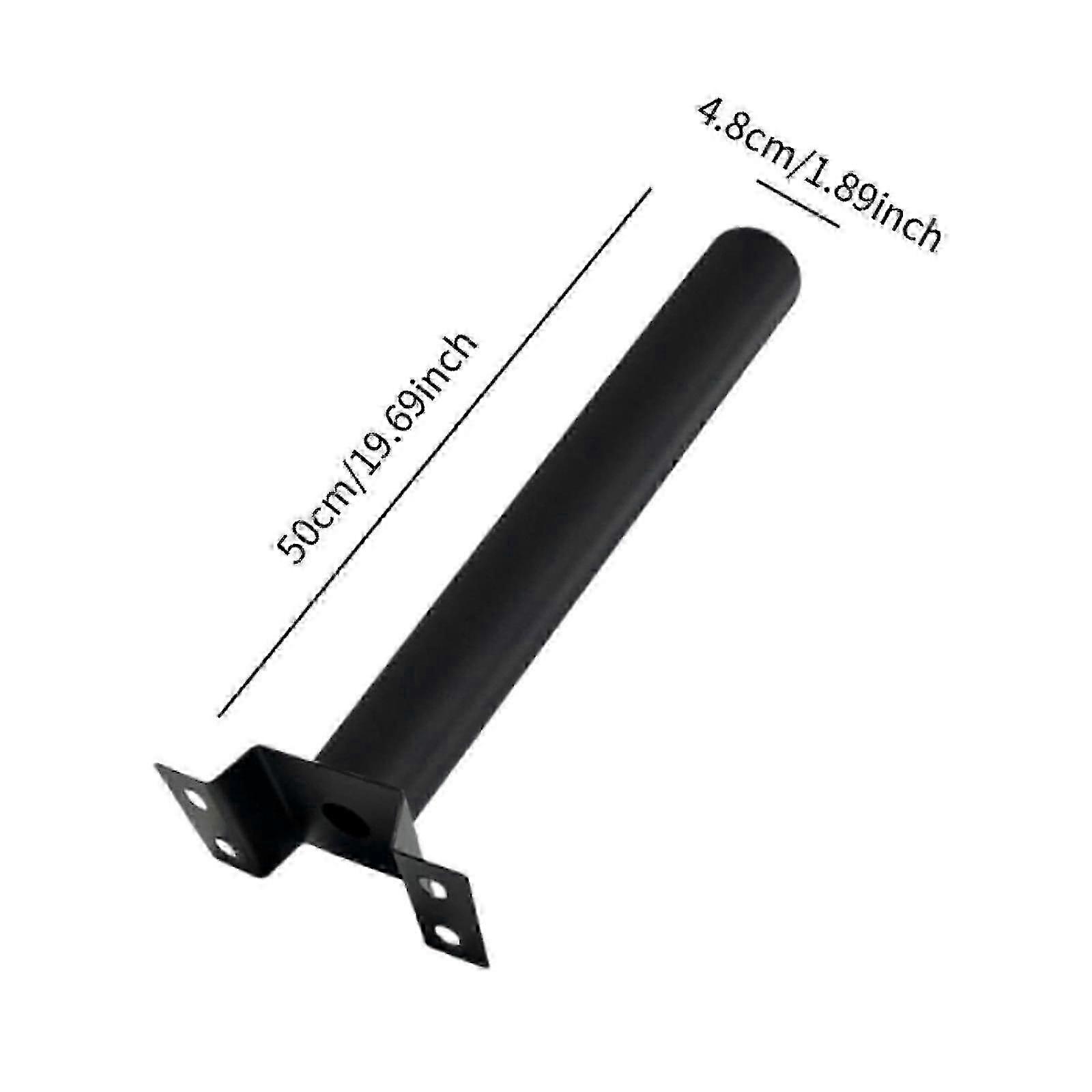 Extension Mounting Arm Solar Street Light Lamp Pathway Pole Mounting Bracket White Straight