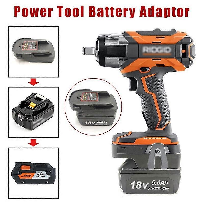 Battery Adapter Converter For Makita 18V Li-Ion Battery To for RIDGID 18V Tools