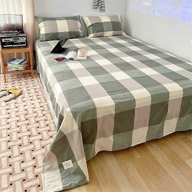 Cotton Flat Sheets 100% Cotton SweatAbsorbing Breathable Bed Sheets for Single or Double Beds