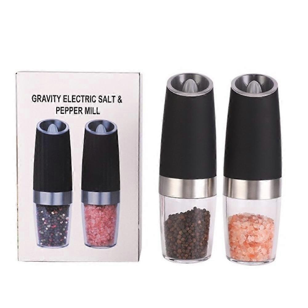 2 Pack Ceramic Core Automatic Grinder Gravity Sensor Grinding Machine Pepper Grinder  Kitchenware