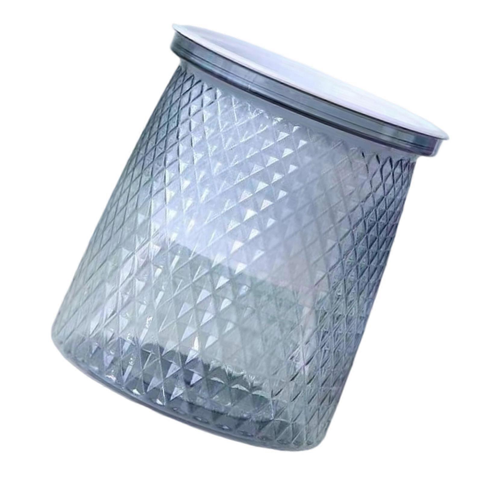 Selfs Watering Plastic Plant Pot with Transparents Wate Level Window for Indoor Greeneries  Translucent grey inn