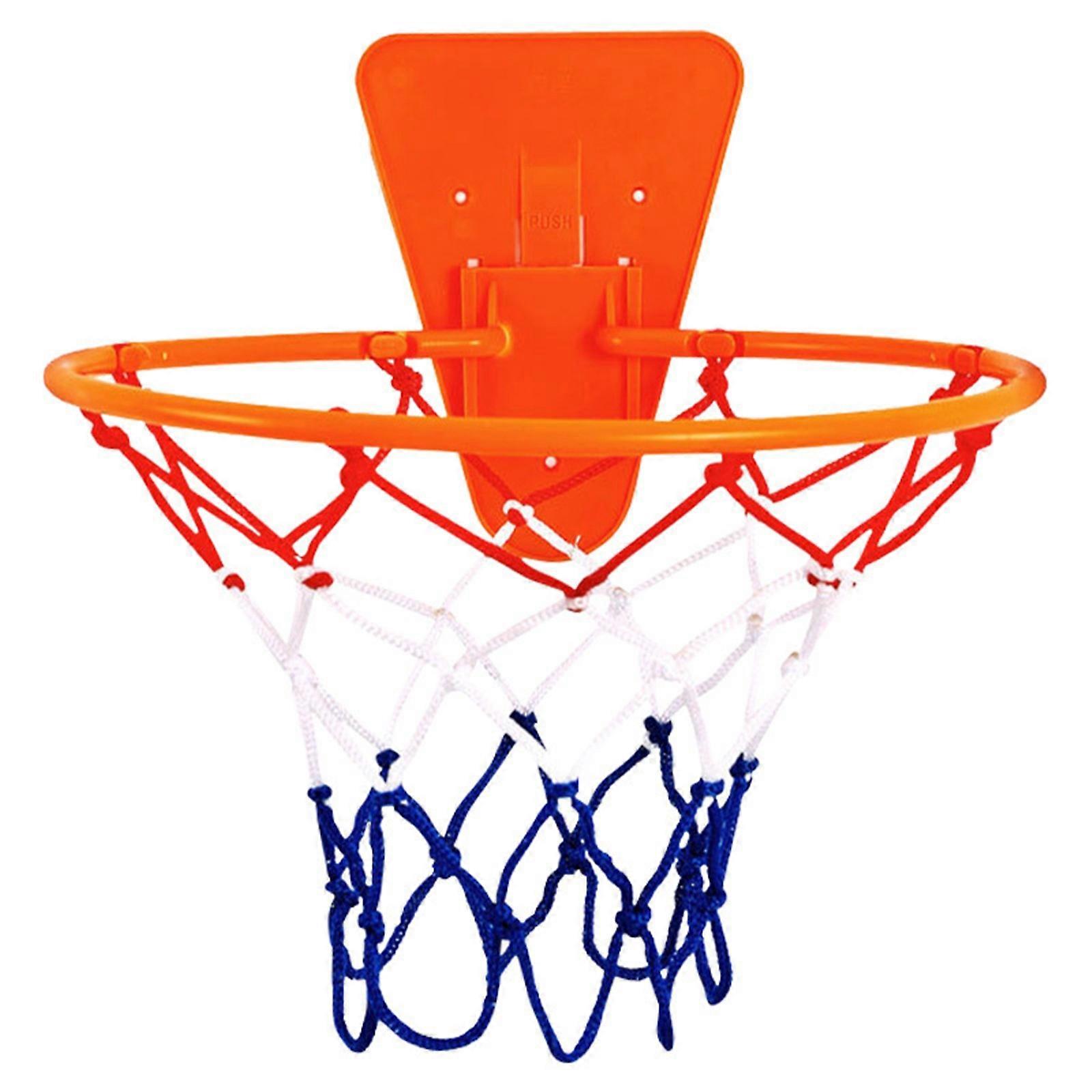 Compact Foldable Indoor Training Basketball For Small Spaces Wall Mounted Basketball rings Without Drilling Enduring Multicolor