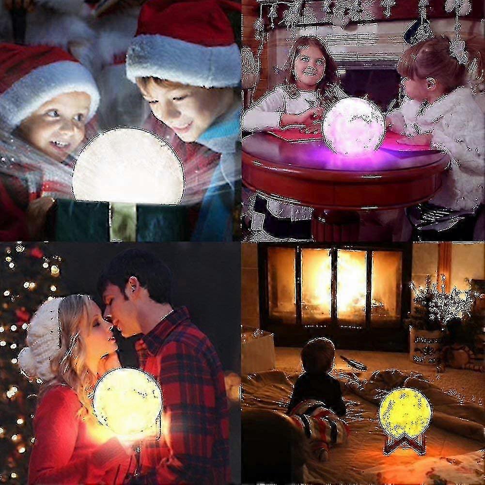 20 Cm Led Moon Lamp 3d Print Moon Light With Remote Control.portable Night Light Lamp With Touch Control