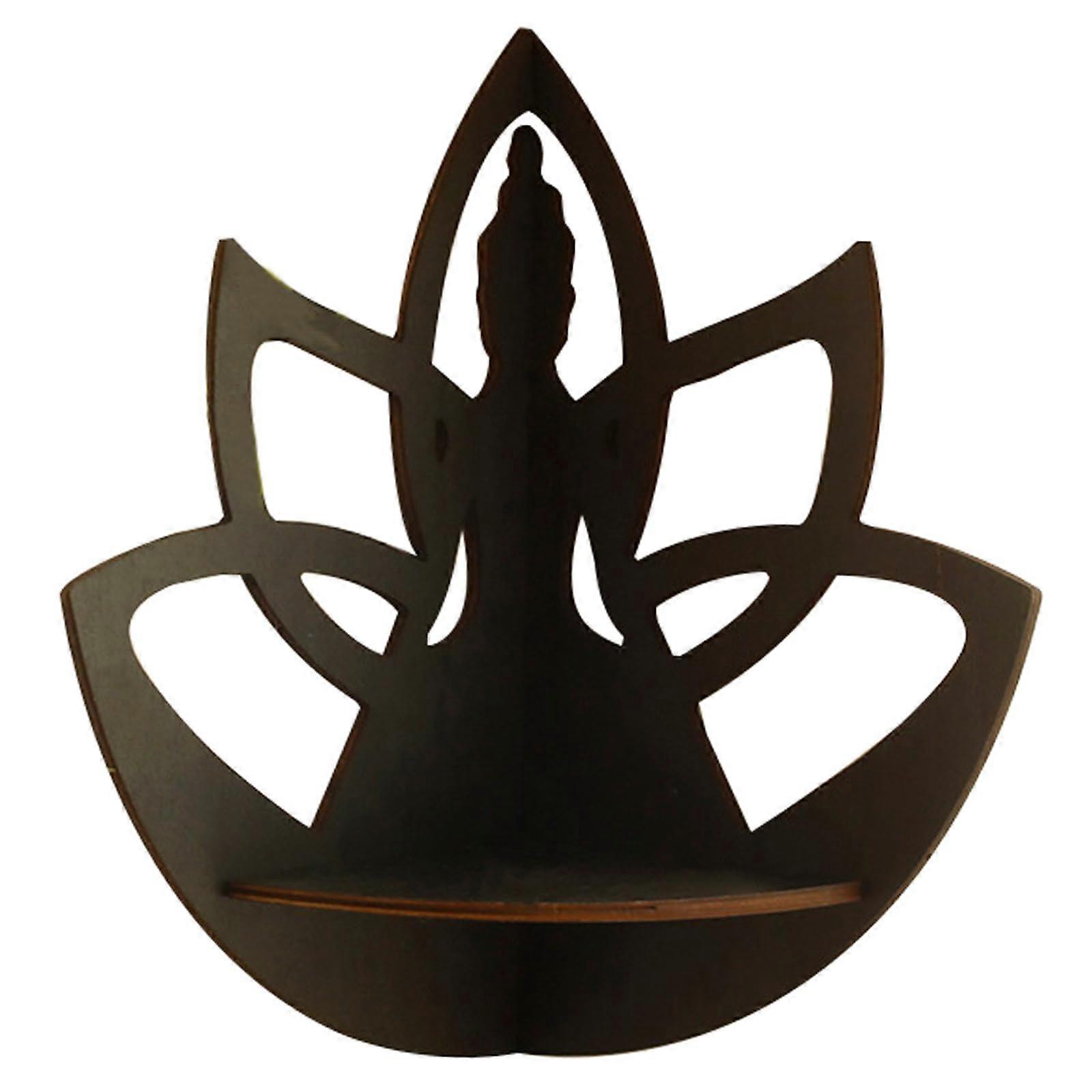 Wooden Corner Shelf Display Rack Floating Wall Shelves for Home Decor and Storage