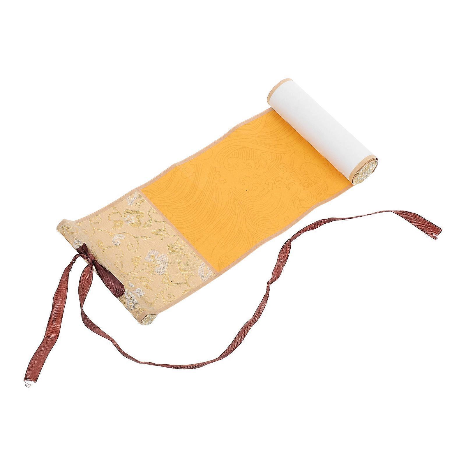 Blank Chinese Calligraphy Scroll Paper for Practice with Wooden Rods