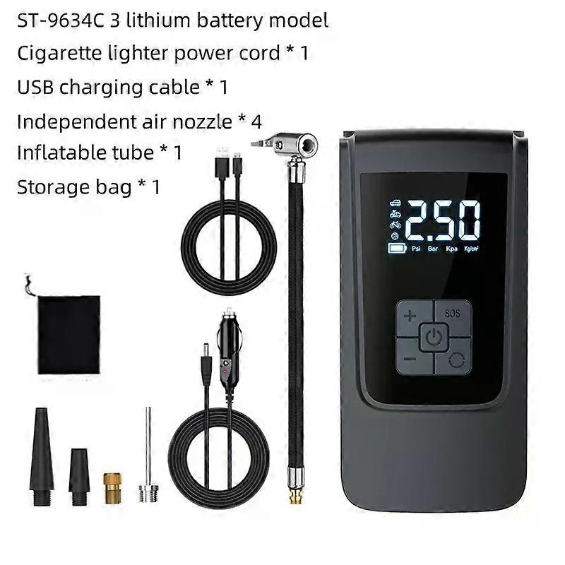 Luftkompressor Luftpumpe für Auto Tragbarer Reifenfüller Elektromotor Motorradpumpe Luftkompressor für Auto Motorräder Fahrräder