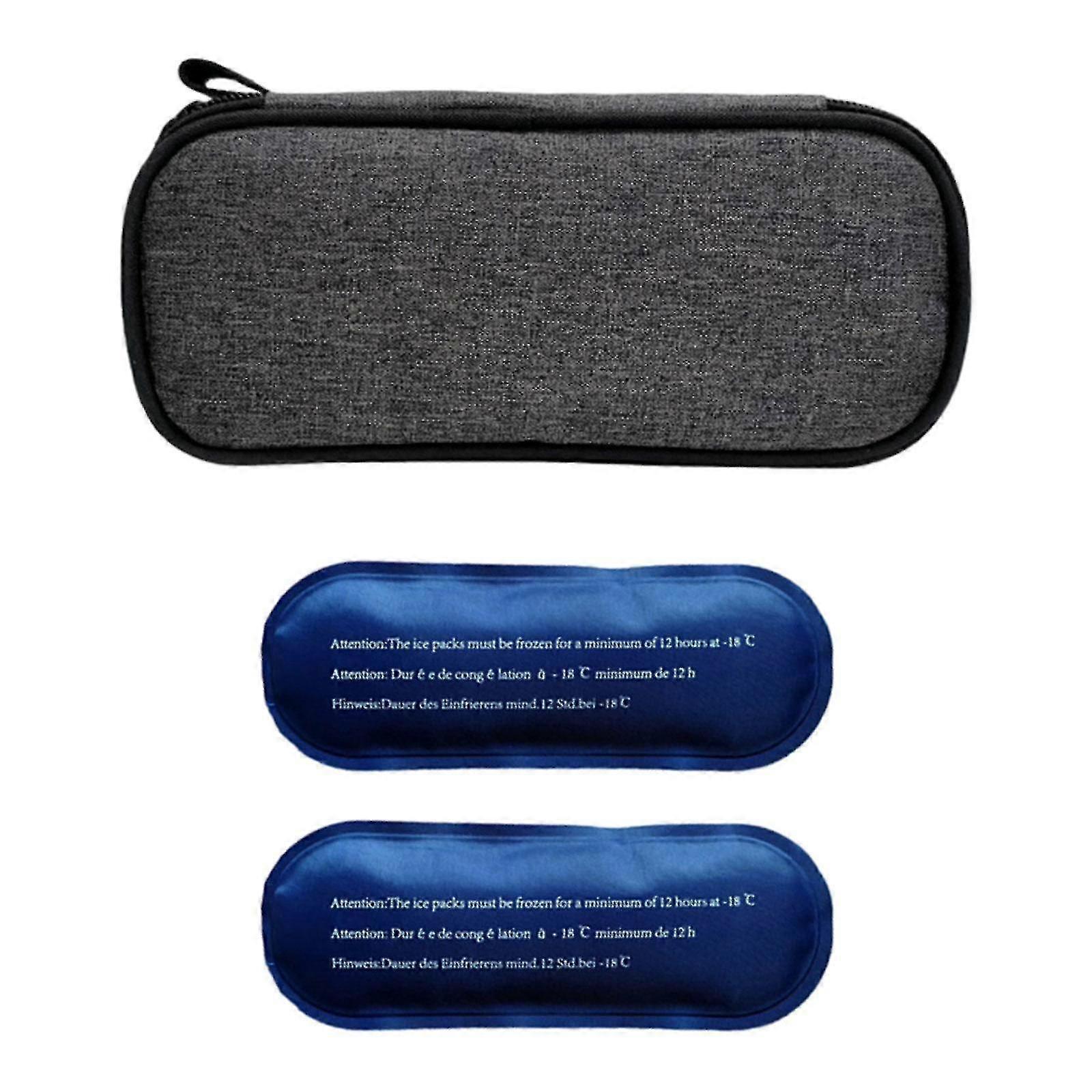 saco médico, mini pacote isolado com 2 bloco de gelo pequeno, com alça, conveniente manter fresco saco de transporte bolsa de resfriamento