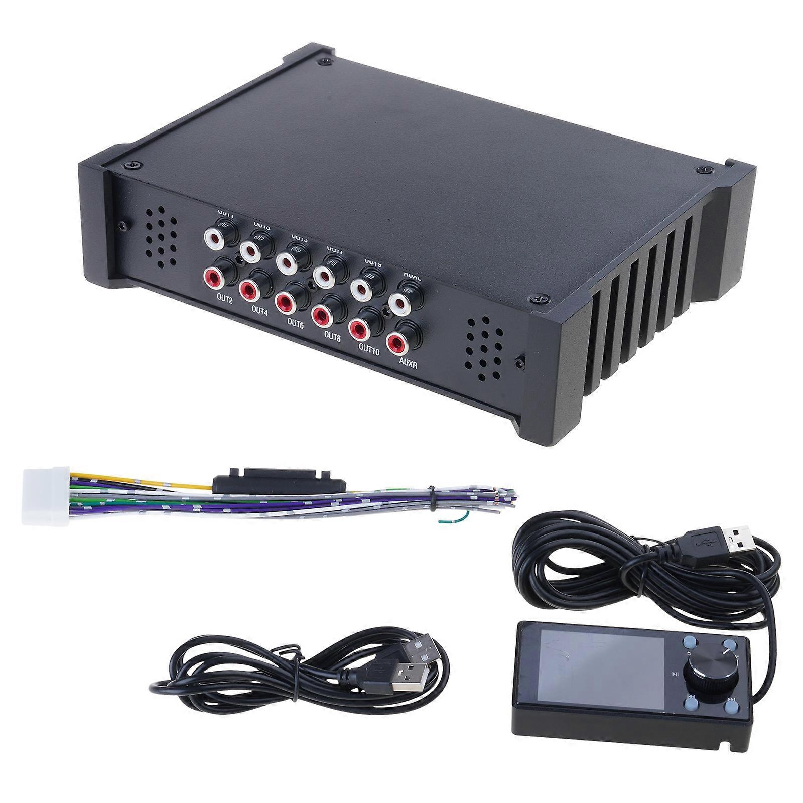 Automotive Wireless Amplifier With 31 Adjustable Band And Multichannel Sound Encoding For Enhanced In Car Music Quality Multicolor