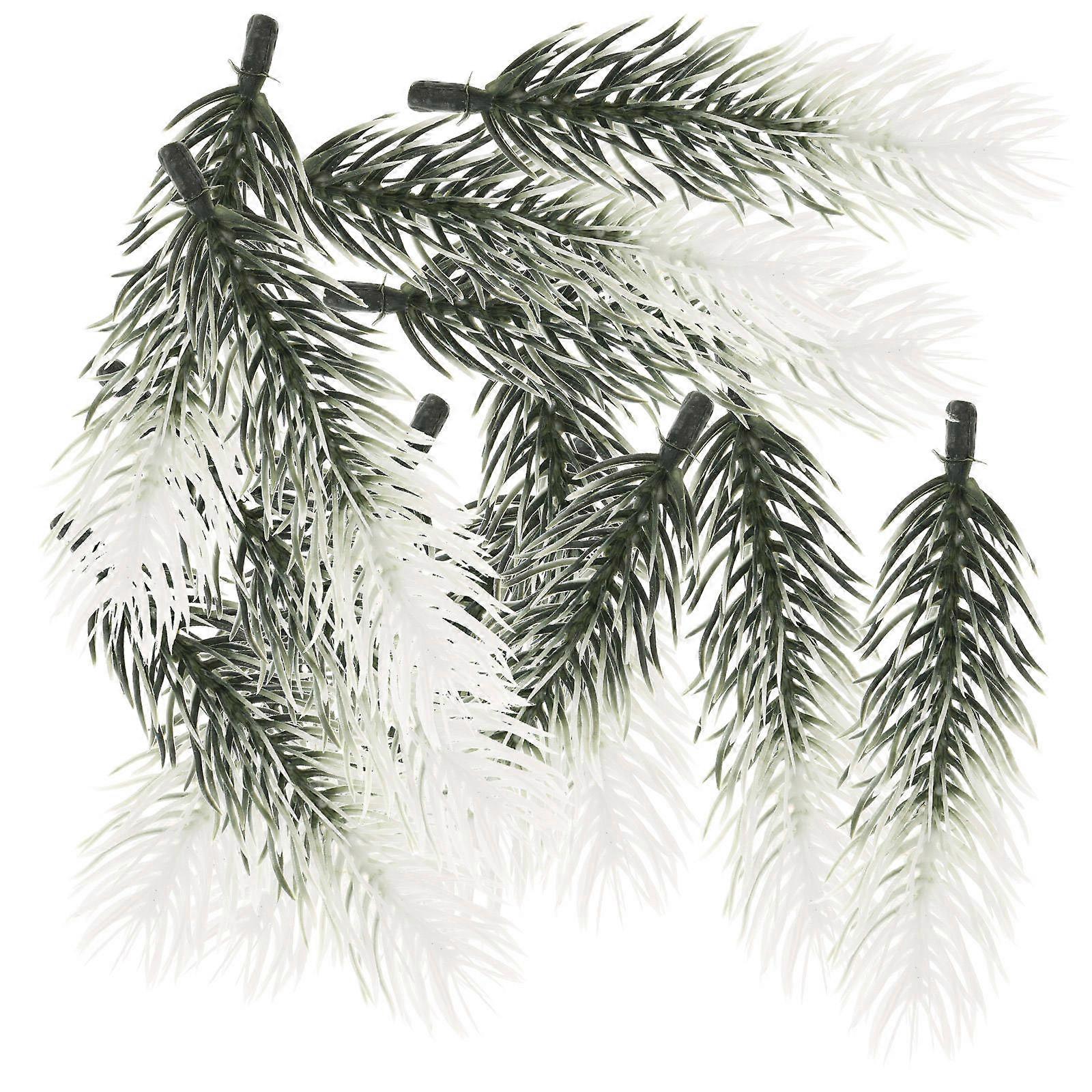 Green Artificial Pine Branches for Decoration 30Pcs Small Pine Twigs