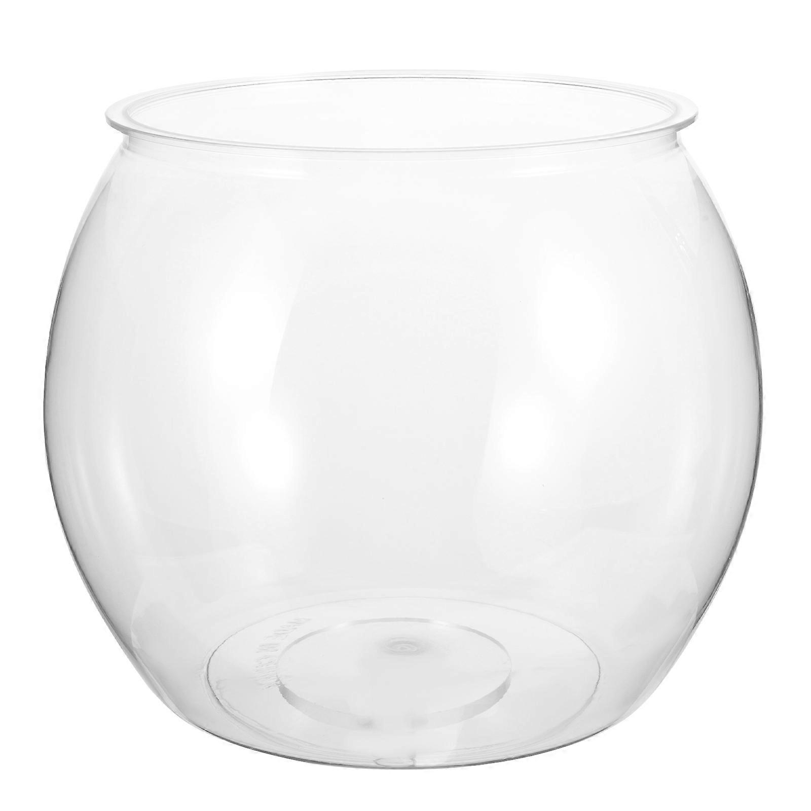 Transparent Fish Bowl Plastic Fish Tank for Storage Use Durable Container