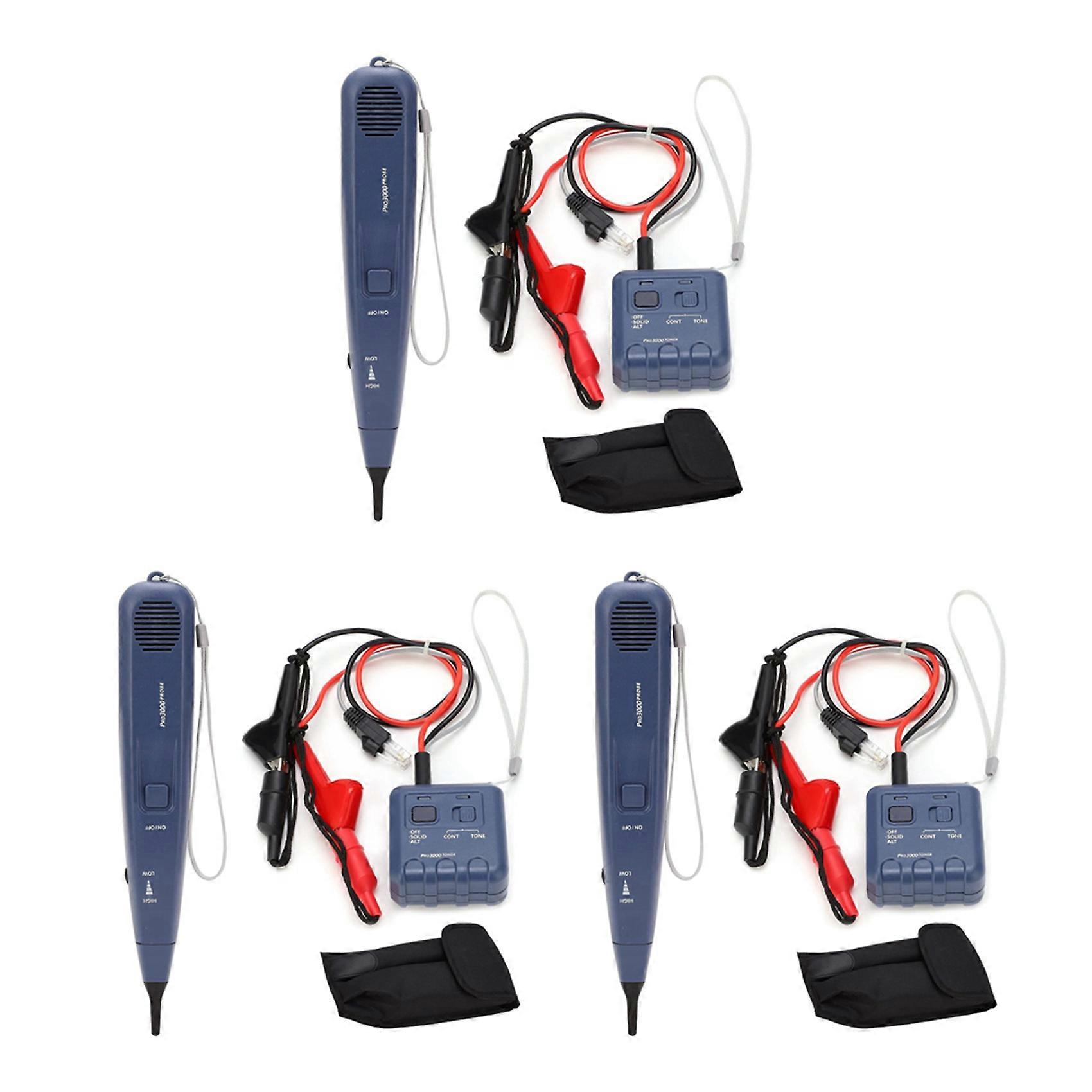 3X Pro3000 Tone Generator and Probe Kit, SmartTone Technology, Handheld Telephone Line Circuit Finder
