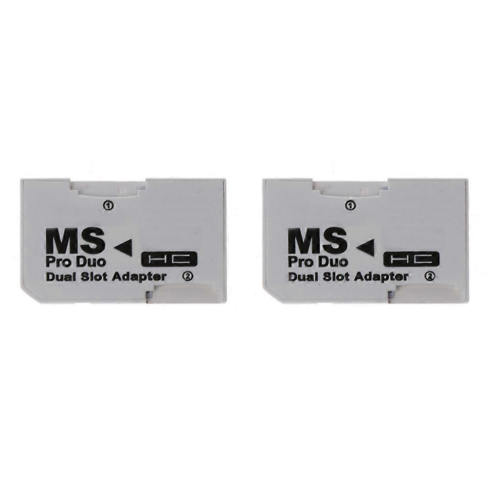 2X Memory Stick Pro Duo Card Reader Micro-SD TF to MS Pro Card Adapter Single Dual Slots for Sony PSP Gamepad for PSP