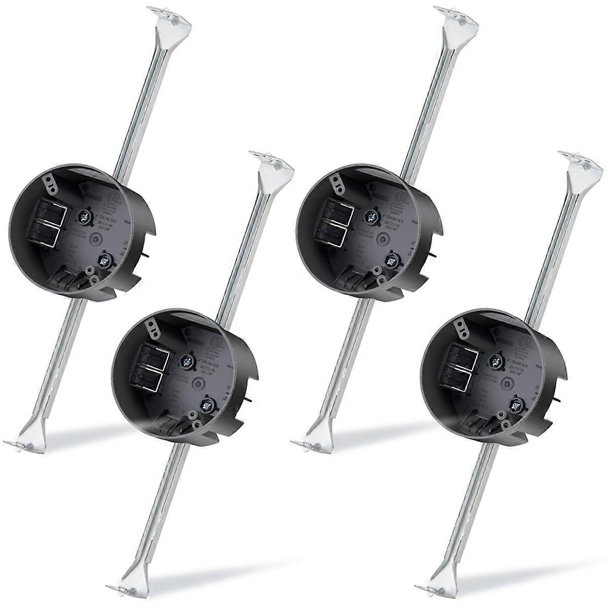 4Pcs Ceiling Fan Brace,Adjustable 14 - 24.5Inch Electrical Box