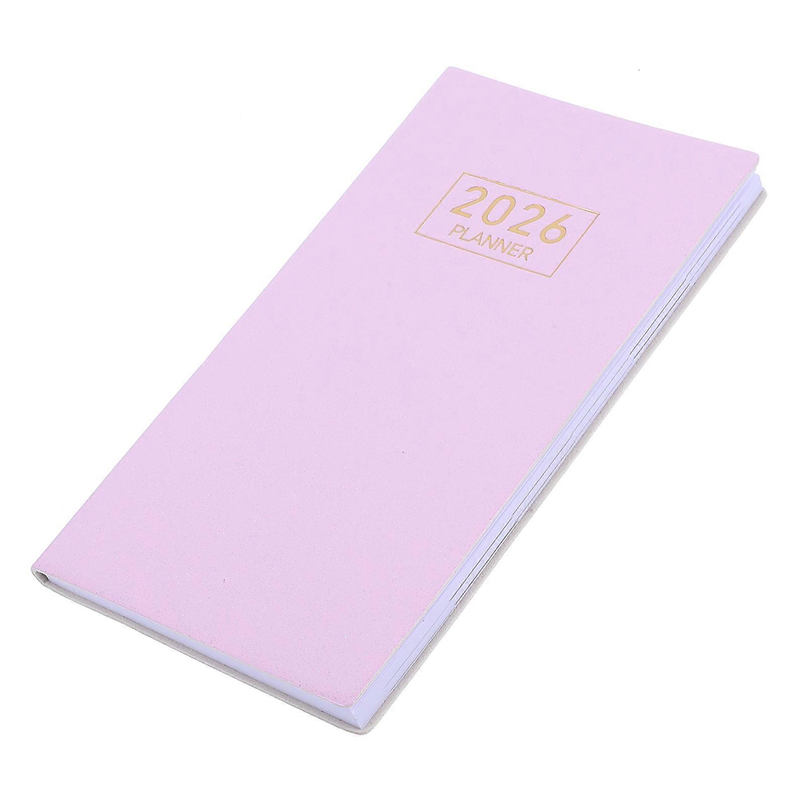 2026 Planner Organizer Daily Schedule Notebook for Home Use Pink