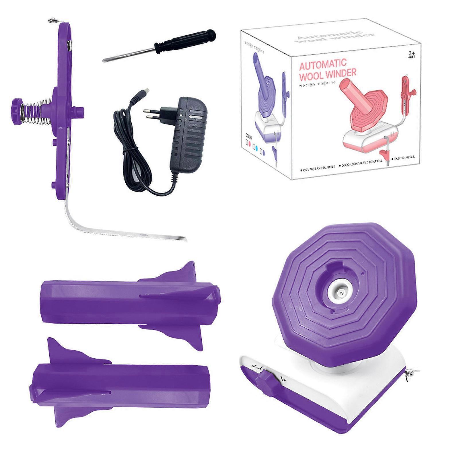 Efficient Automatic Yarn Winder Quick and ABS Materials for Handmade Sewing Enthusiasts  Purple