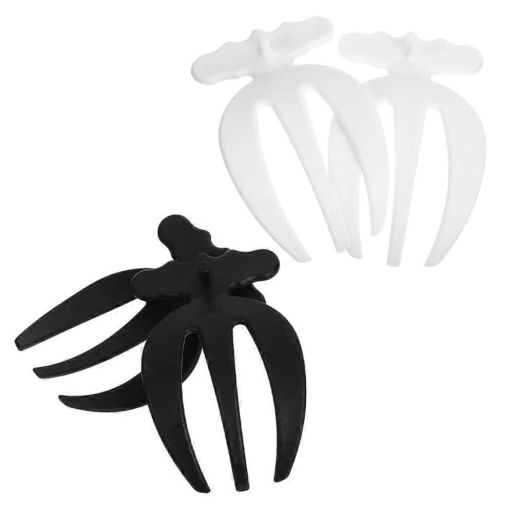 Reusable Salad Claws for Serving and Tossing 4Pcs Assorted Colors
