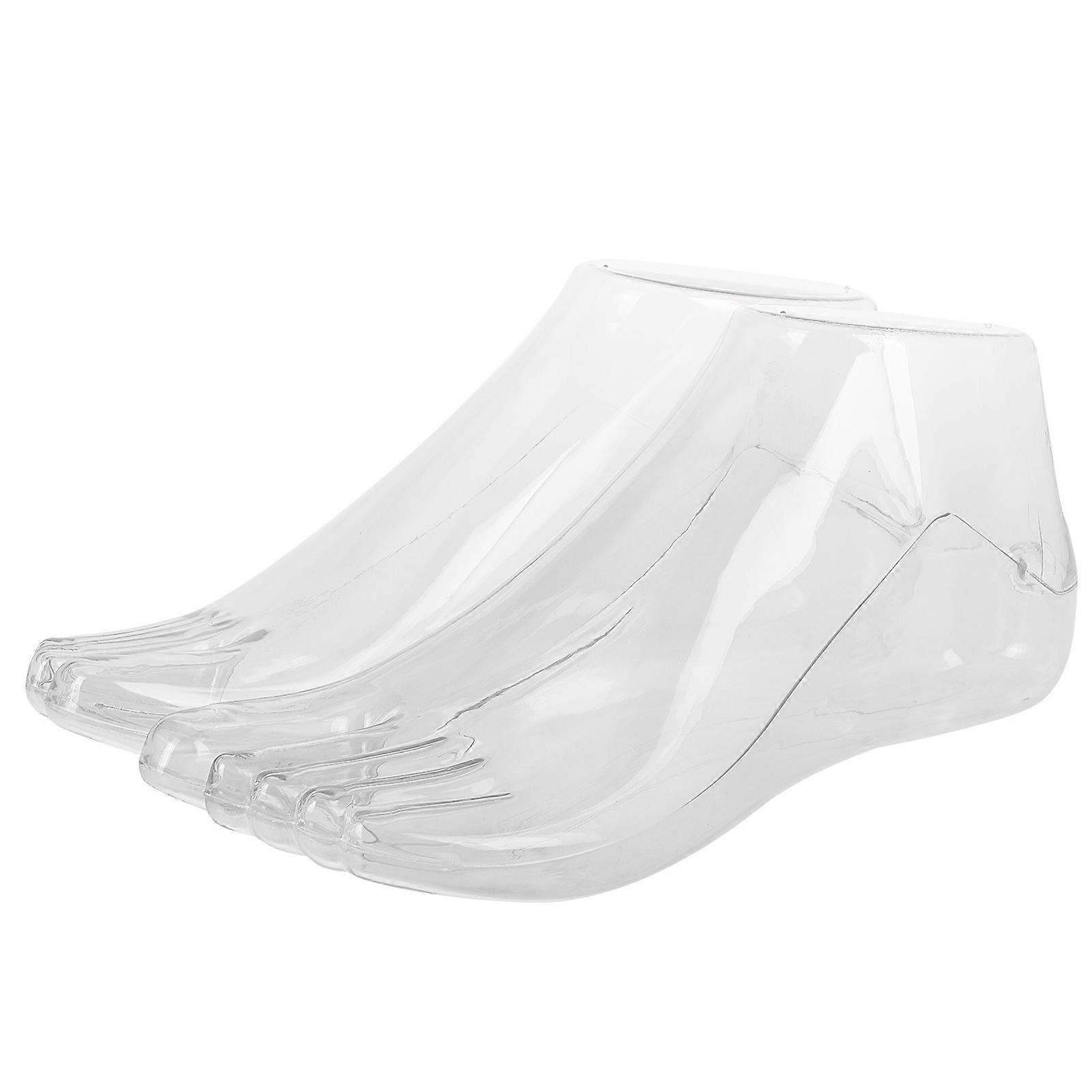 Plastic Foot Mannequin Display Stand for Anklets 1Pair