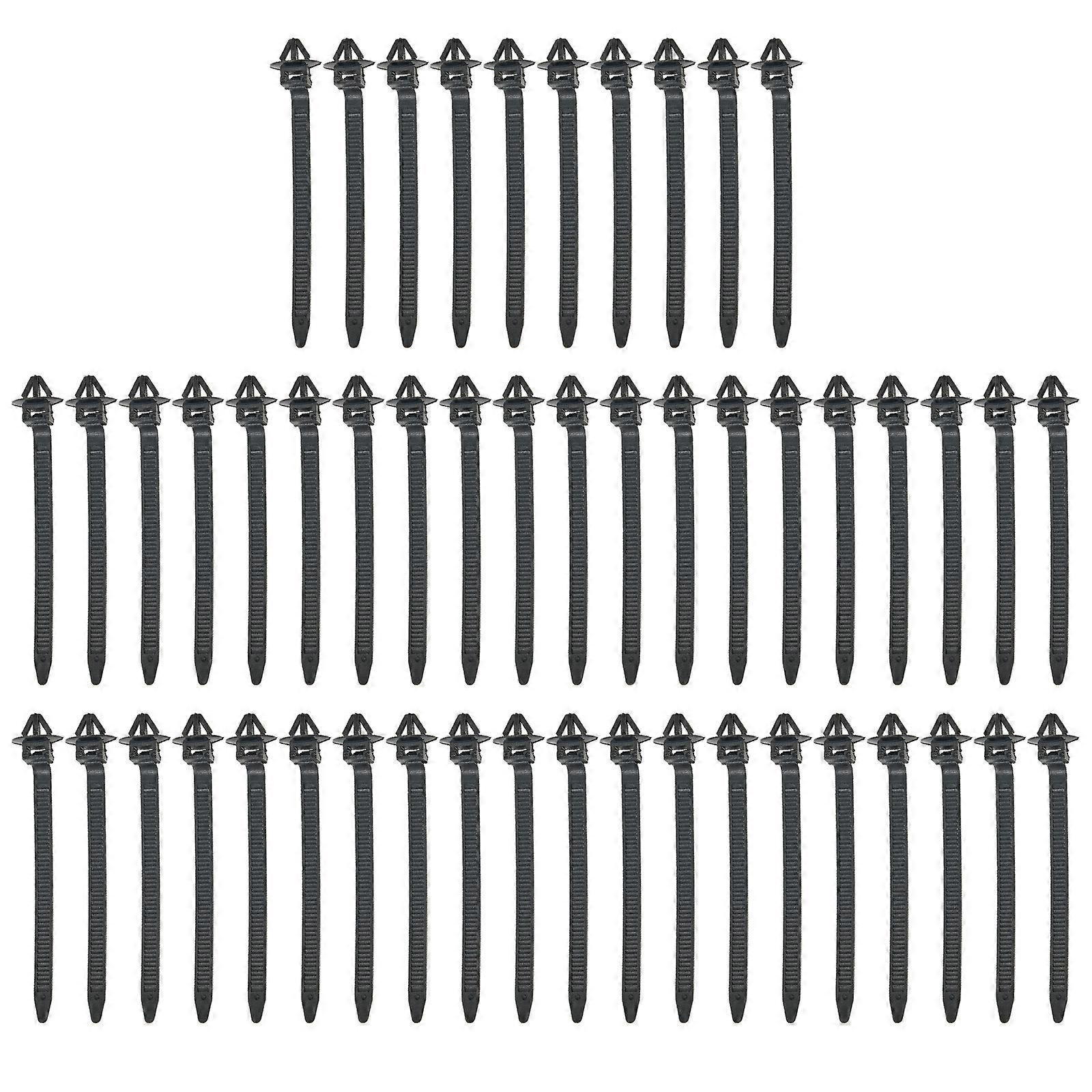Quick Release Cable Zip Ties Cable Clips for Vehicle Wire Securing Easy Installation Nylon Fasteners Black Multicolor