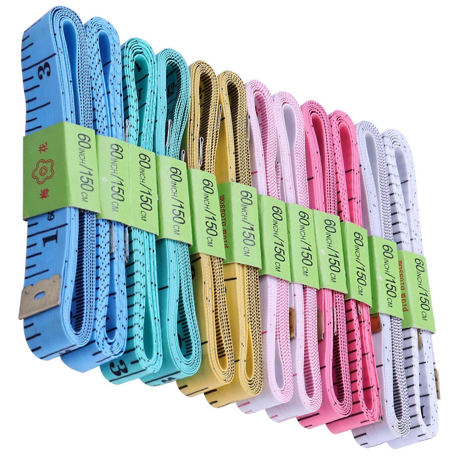 Flexible Measuring Tape Tape Measure for Measuring Use 12Pcs Pack