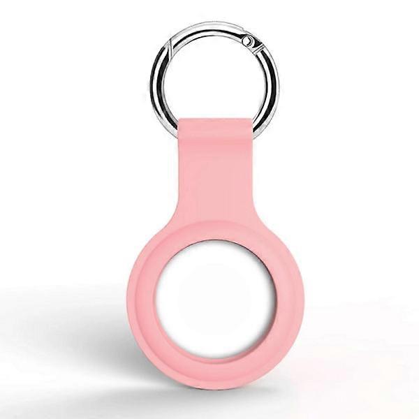 Airtag compatible with Apple Case Silicone With Keychain Pink 1-Pack