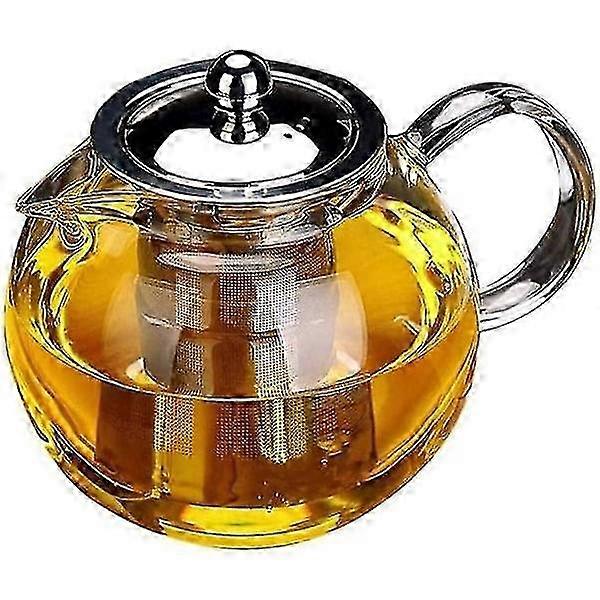Mordely Glass Teapot With Removable Infuser, Safe Kettle, Blooming Tea Maker Set