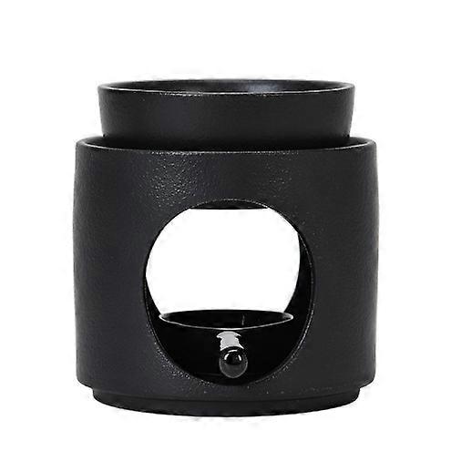 Black Split Ceramic Aromatherapy Burner Essential Oil Burner Candle Lamp Burner
