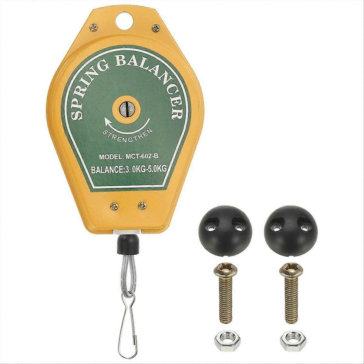 Retractable Spring Balancer, Bearing Spring Tool Load Balancer 4 Feet Adjustable Cable Retractor 6.