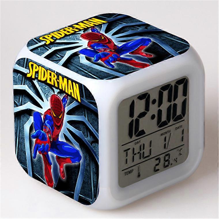 Marvel Spider-Man Color-Changing Alarm Clock