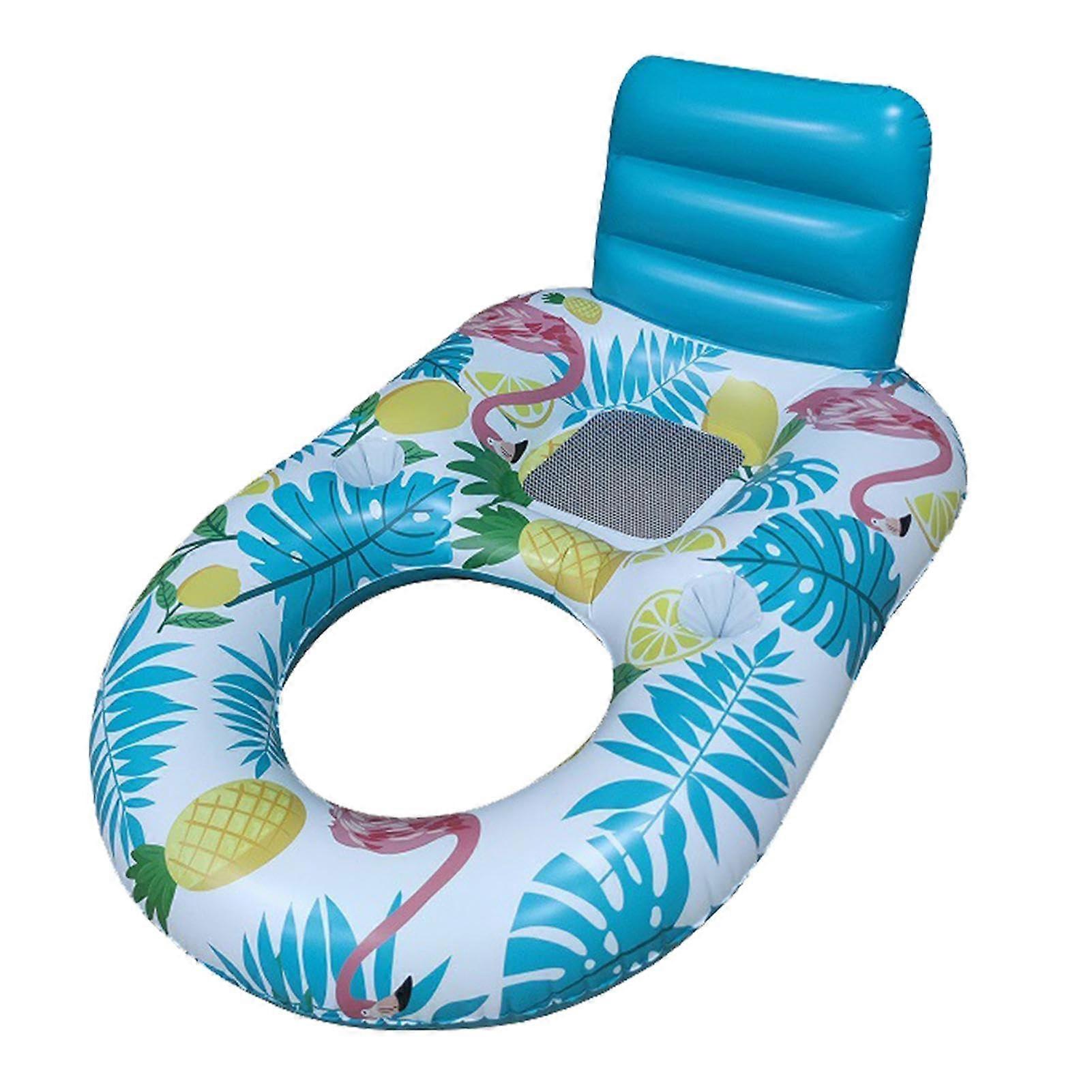 Inflatable Pool Float for Adults with Comfortable Backrest and Breathable Mesh Seat Water Hammock