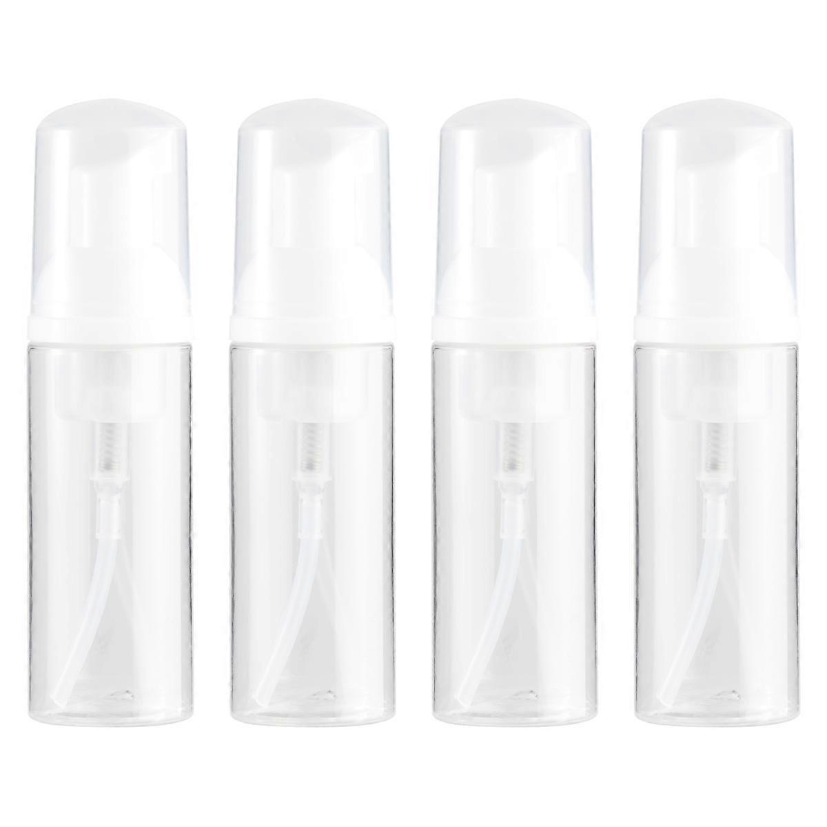 Bubble Maker Bottle for Storage Use 4Pcs Transparent Refillable Bottles