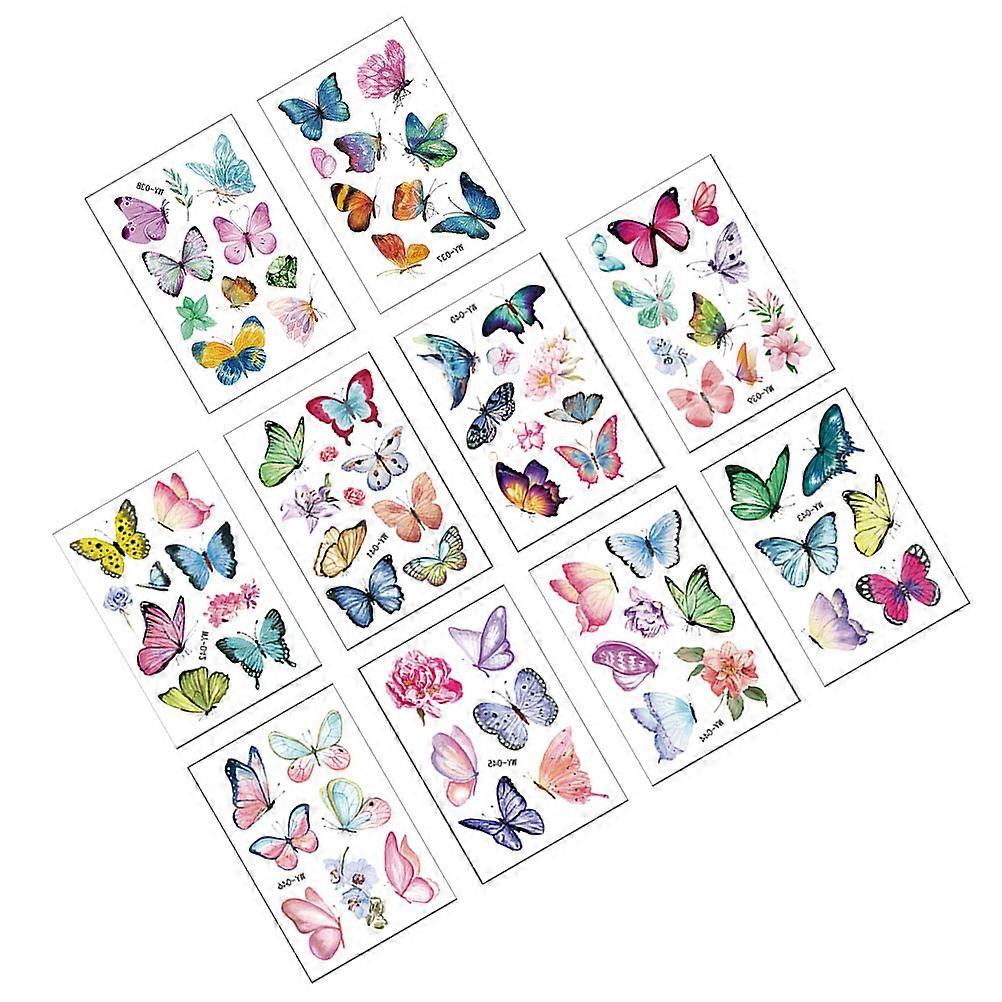 Children Temporary for Decoration 10 Sheets Body Decor Stickers