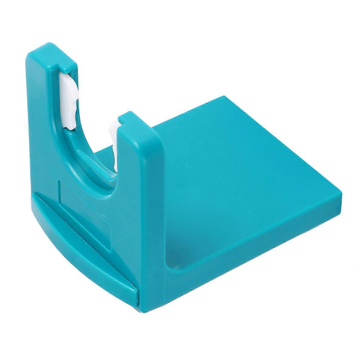 Green Plastic Wall Mounted Shampoo Holder for Bathroom Use and Space Saving 7.5 x 4.3 Inches