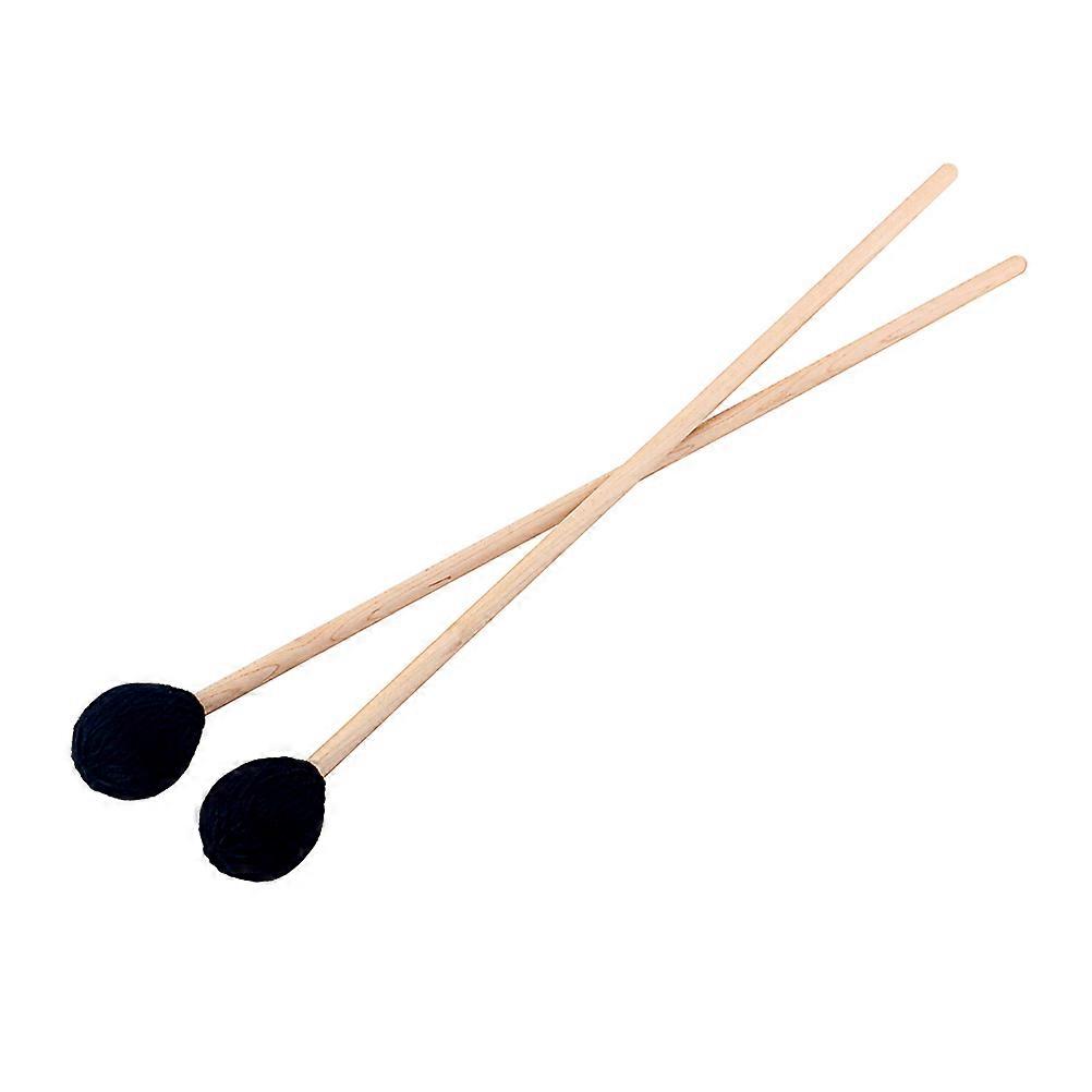 2Pcs Wool Felt Head Drum Mallet for Percussion Bass Drum Instrument