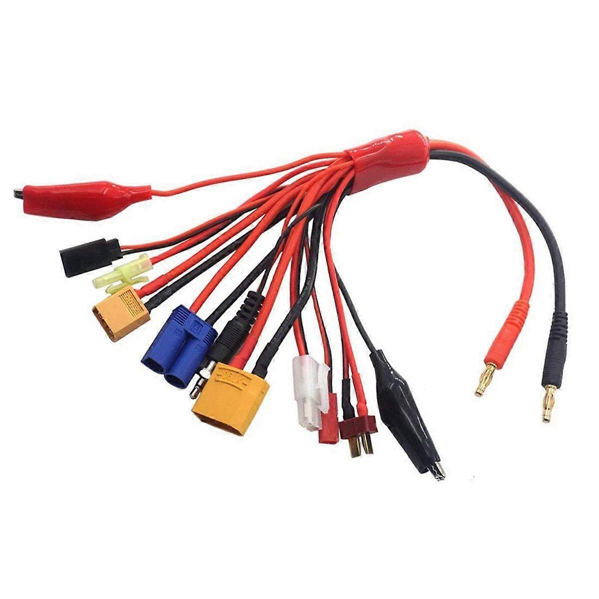 Multifunction Balance Charging 10IN1 Cable Adapter XT90 RC Car Drone B6 Battery Cable
