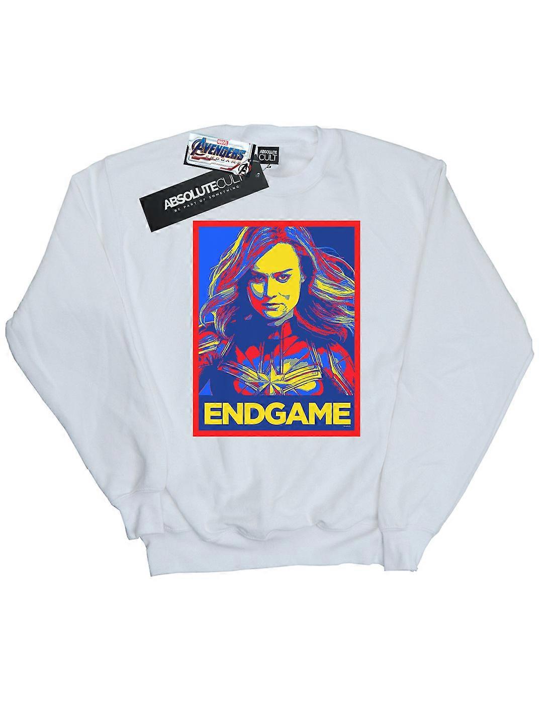 Marvel Women's Avengers Endgame Captain Marvel Poster Sweatshirt