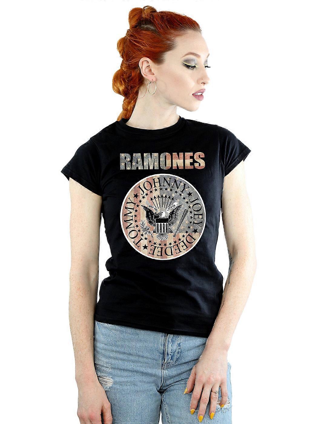 Ramones kvinners flagg Seal t-skjorte