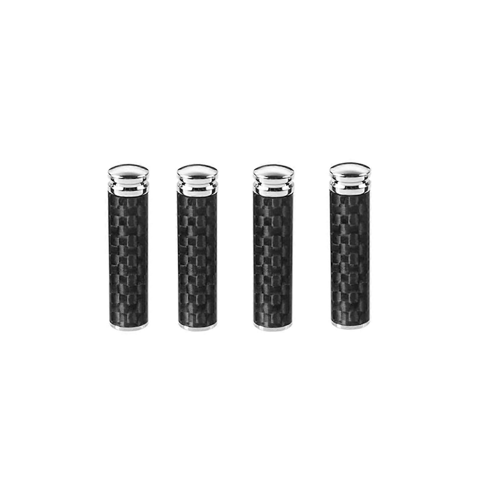 4PCS Carbon Fiber Door Lock Pin Covers Universal Fit, Compatible with BMW E46 E39 E60 E90, Easy Installation