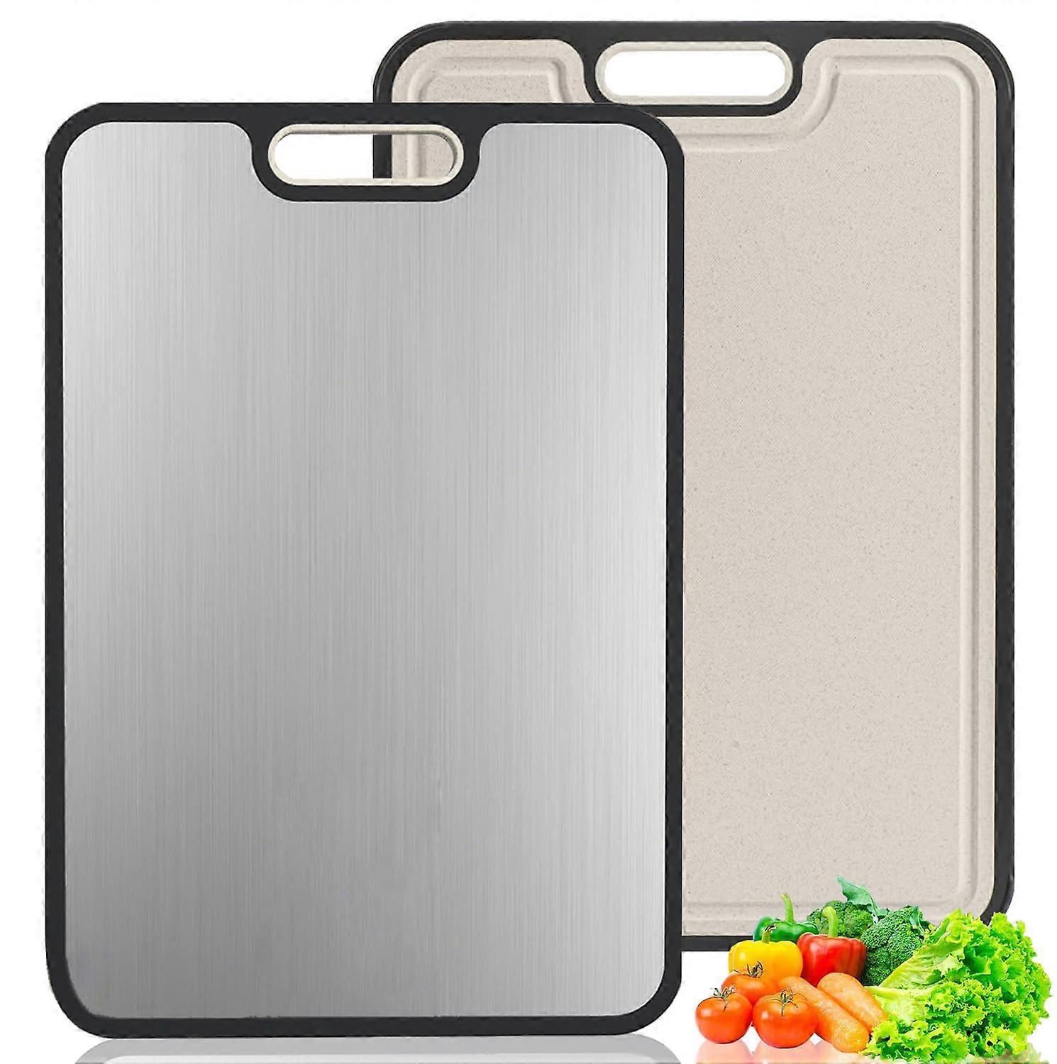 Titanium Cutting Board DualSide Use Dishwasher Safe Durable Chopping Board 16x11 Inch Kitchen