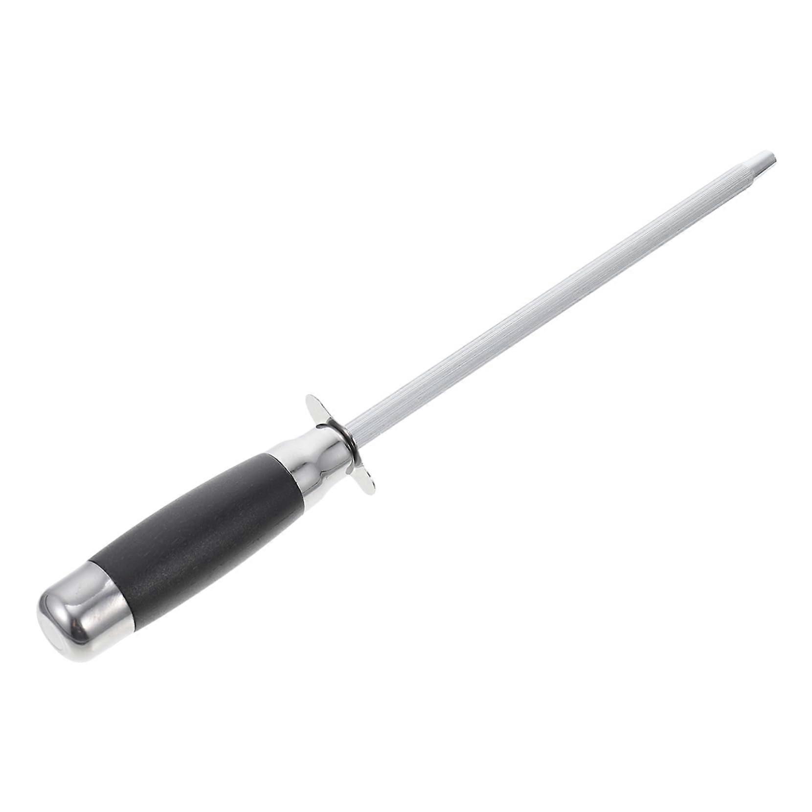 Professional Kitchen Honing Steel Knife Sharpening Rod with Visible Sharpening Effect