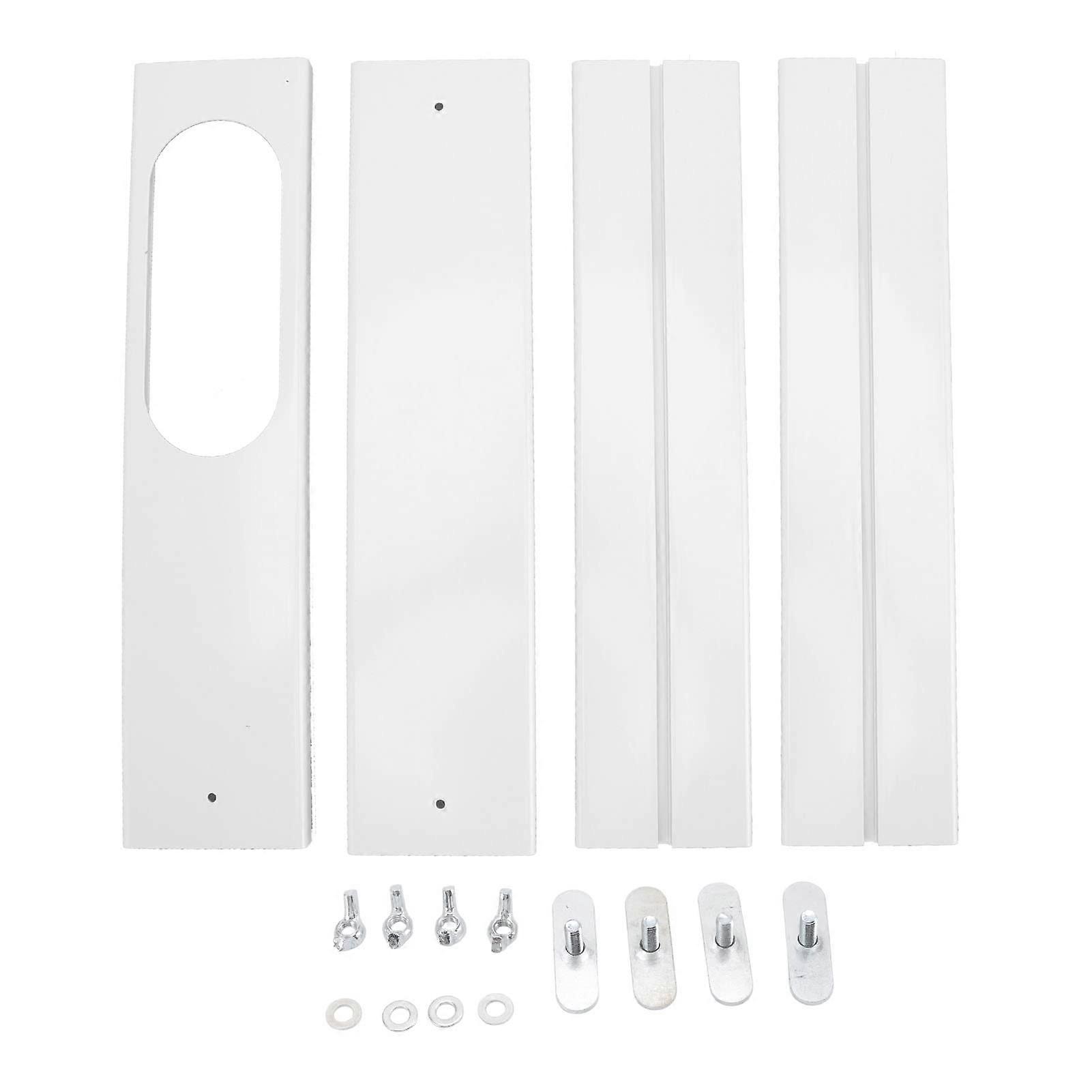 Portable Air Conditioner Window Kit, Universal PVC Sliding AC Vent Panel 16.955in Adjustable Length