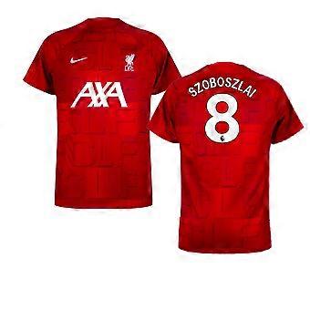 2023-2024 Liverpool Pre-Match Home Shirt (Red) (Szoboszlai 8)