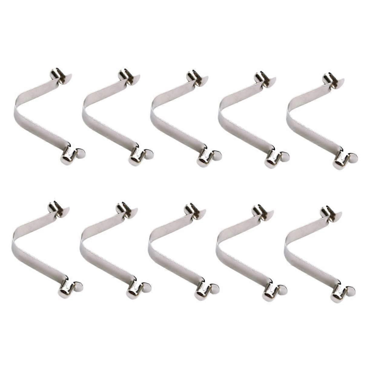 Pool Pole Spring Clips Stainless Steel 10pcs Heavy Duty Secure Lock for Skimmer Net Replacement