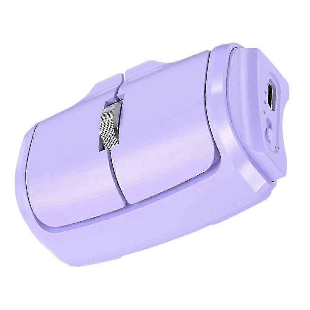 Wireless Mouse - Compact Ring Mouse with Dual-Mode 2.4G+Bt Mice Compatible with Multiple Systems Horizontal and Ver