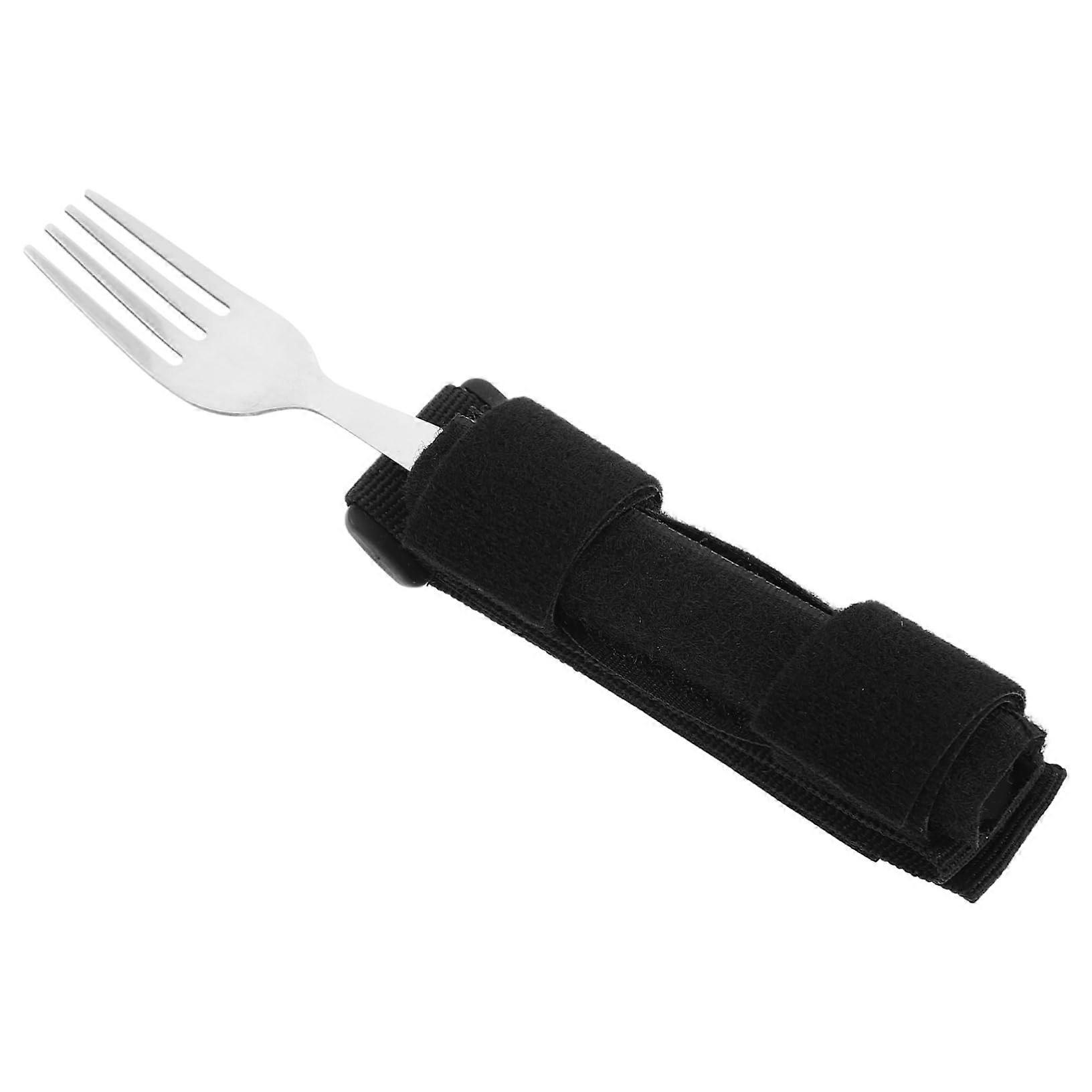 Adaptive Eating Utensils Fork for Elderly with Weak Grip, Ergonomic Handle, Independent Dining Aid