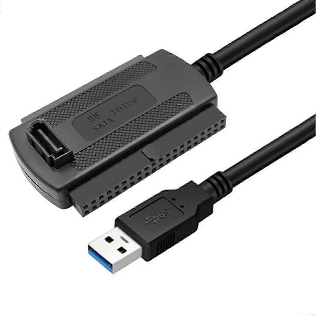 Cabo USB para IDE, conversor USB 3.0 para IDE de 2,5/3,5/5,25 polegadas para USB, compatível com DVD-ROM, CD-RW e gravadores de CD.